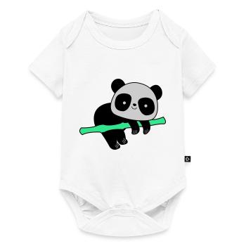 Panda - Body à manches courtes Premium Bébé - blanc - Devant