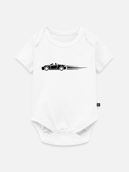 Auto Gas Sportwagen - Baby Premium Kurzarmbody - Weiß