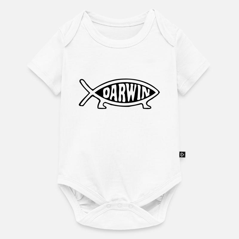 Darwin fish - Baby Premium short-sleeve bodysuit - white