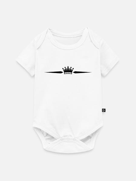 Krone Majestät - Baby Premium Kurzarmbody - Weiß