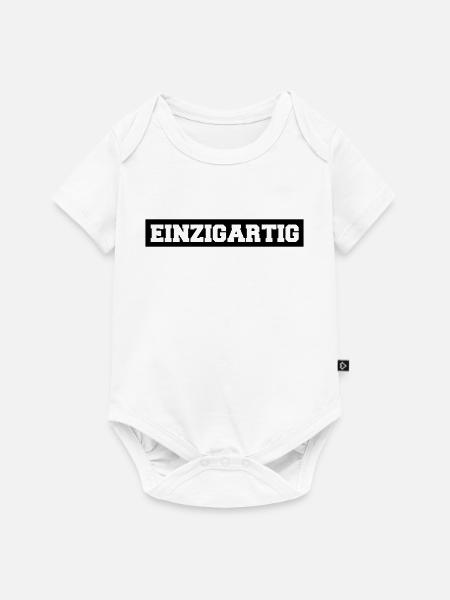 einzigartig - Baby Premium Kurzarmbody - Weiß