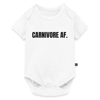 CARNIVORE | T-shirt Carnivore | Amateur de viande audacieux - Body à manches courtes Premium Bébé - blanc - Devant