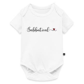 Sabbatical cute Typography with a Heart - Baby Premium short-sleeve bodysuit - white - Front