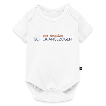 Aus Versehen schick angezogen – Statement - Baby Premium Kurzarmbody - Weiß - Vorne
