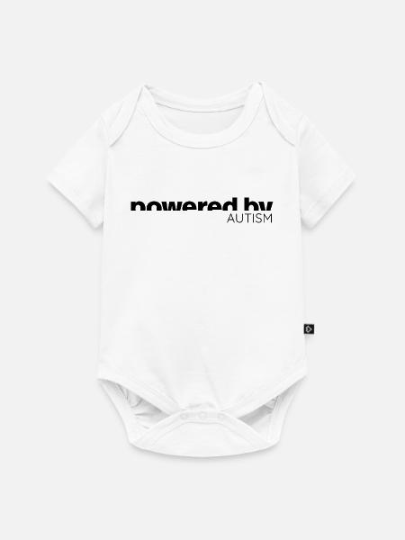 Powered by Autism - Neurodiversity Design - Baby Premium Kurzarmbody - Weiß