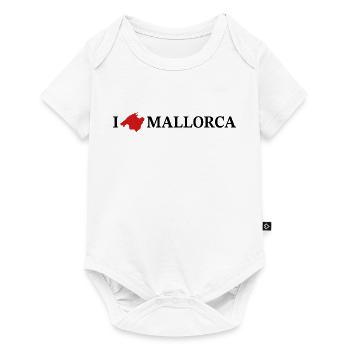 I love Mallorca - Baby Premium Kurzarmbody - Weiß - Vorne