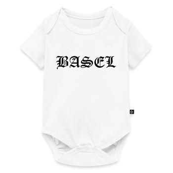Basel - Baby Premium Kurzarmbody - Weiß - Vorne