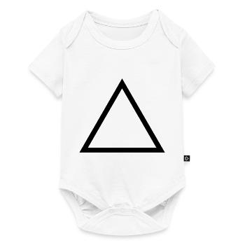 triangle - Baby Premium short-sleeve bodysuit - white - Front