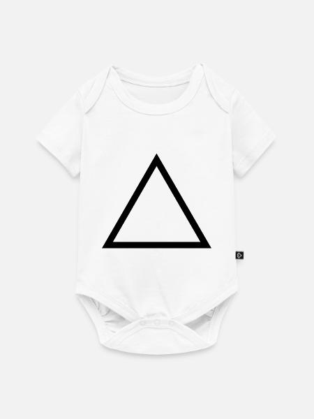 triangel - Baby Premium Kurzarmbody - Weiß