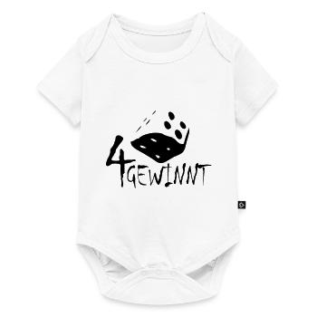 4 gewinnt - Baby Premium Kurzarmbody - Weiß - Vorne