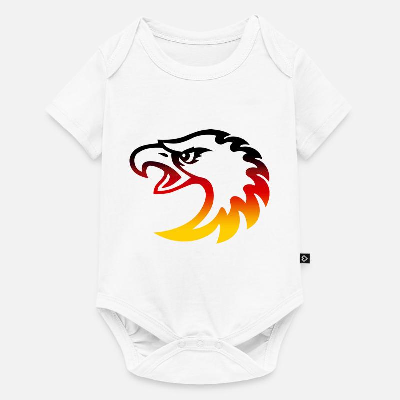 Germany eagle head - Baby Premium short-sleeve bodysuit - white
