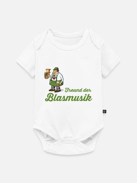 Freund der Blasmusik - Baby Premium Kurzarmbody - Weiß