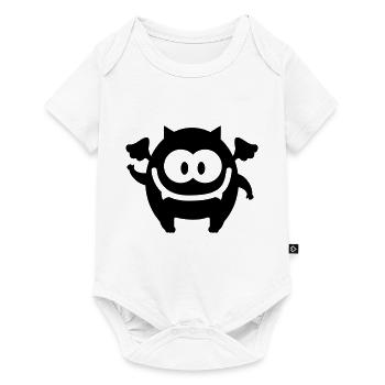 Monsterchen - Line - Baby Premium short-sleeve bodysuit - white - Front