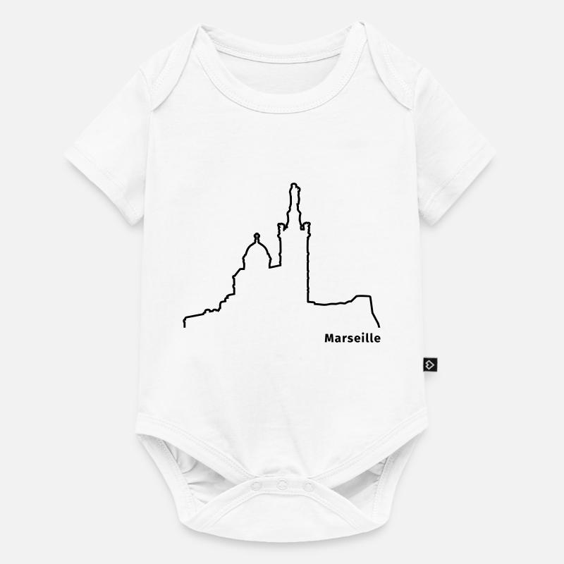 Marseille - Body à manches courtes Premium Bébé - blanc