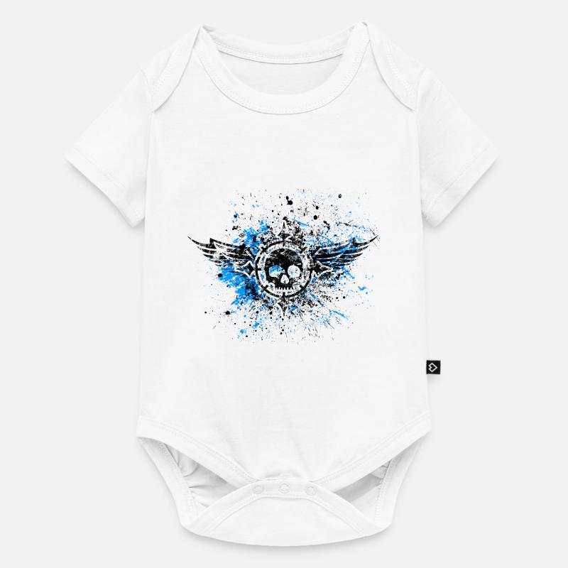 Skullwings - Baby Premium Kurzarmbody - Weiß