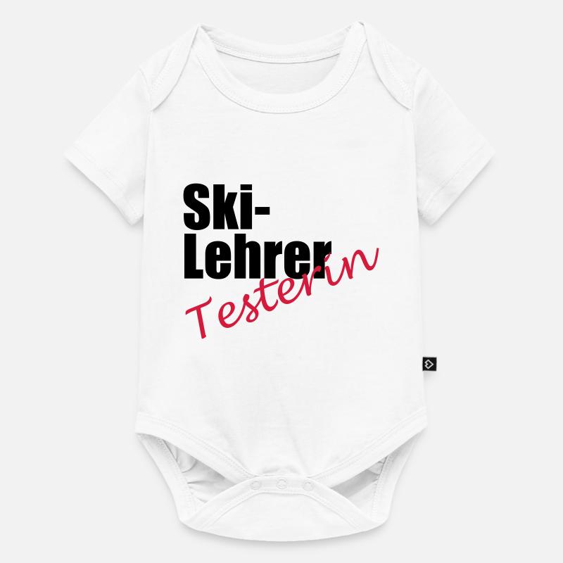 Testeur de moniteur de ski - Body à manches courtes Premium Bébé - blanc