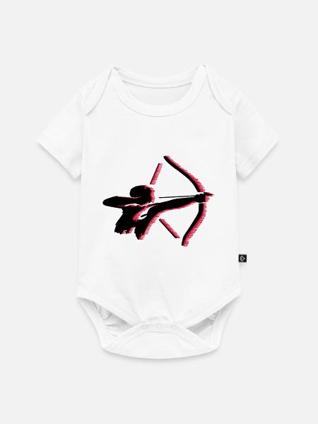 Bogenschütze - Baby Premium Kurzarmbody - Weiß