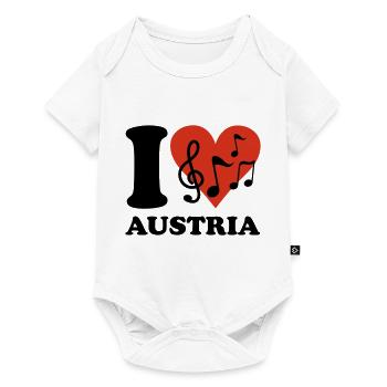 I love Austria - Baby Premium Kurzarmbody - Weiß - Vorne