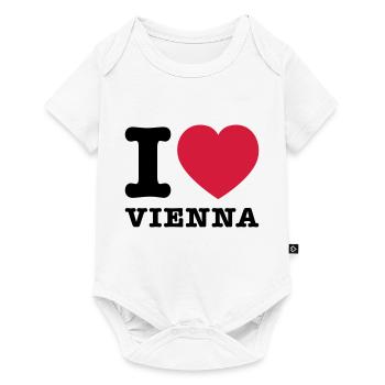 I Love Vienna 2 - Baby Premium short-sleeve bodysuit - white - Front