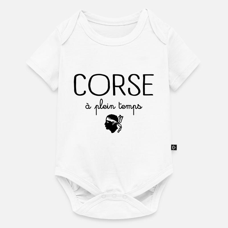 Corse à Plein Temps - Body à manches courtes Premium Bébé - blanc