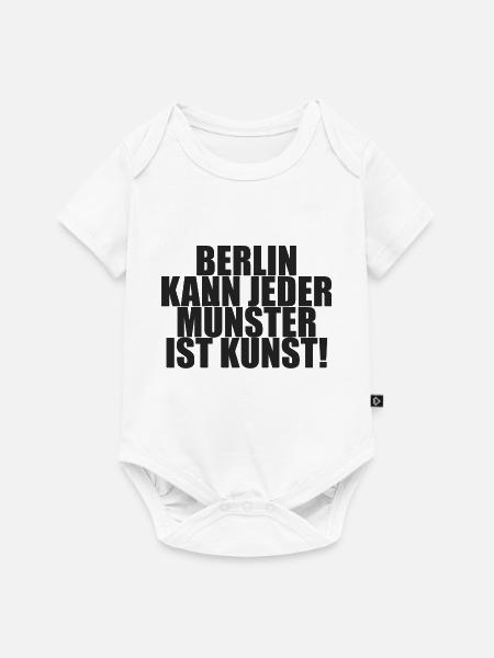 Berlin kann jeder MÜNSTER ist Kunst - Baby Premium Kurzarmbody - Weiß