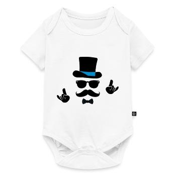 Hispter cool mariage EVG EVJF fête anniversaire - Body à manches courtes Premium Bébé - blanc - Devant