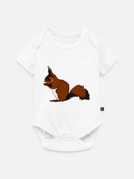 squirrel28 - Baby Premium Kurzarmbody - Weiß