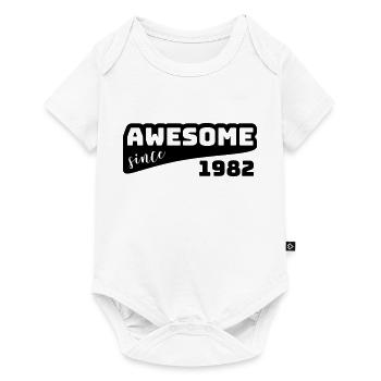 Awesome since 1982 / Birthday-Shirt - Baby Premium short-sleeve bodysuit - white - Front