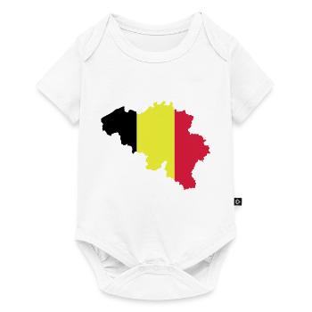 Belgique - Body à manches courtes Premium Bébé - blanc - Devant