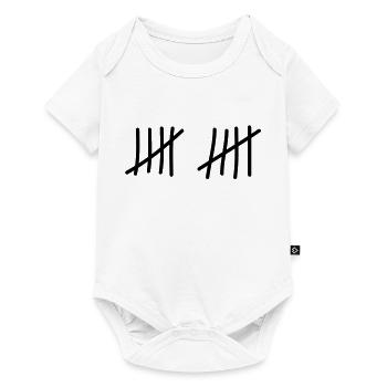 tage_zaehlen_10 - Baby Premium Kurzarmbody - Weiß - Vorne