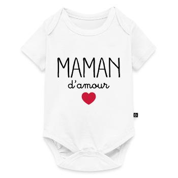 Maman D'Amour - Body à manches courtes Premium Bébé - blanc - Devant