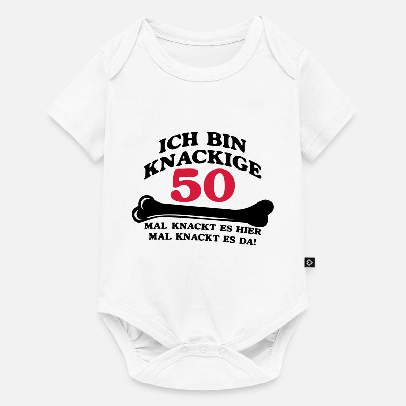 Geburtstag - Ich bin Knackige 50 - Baby Premium Kurzarmbody - Weiß