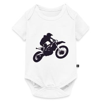 conception MOTOCROSS MOTOS! - Body à manches courtes Premium Bébé - blanc - Devant
