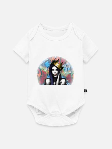 Königin von Graffiti von Custom - Baby Premium Kurzarmbody - Weiß