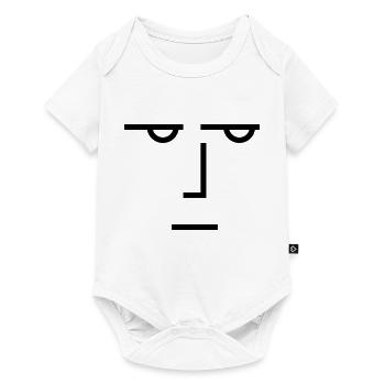 A serious look - Baby Premium short-sleeve bodysuit - white - Front