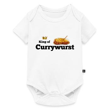 King of Currywurst - Baby Premium Kurzarmbody - Weiß - Vorne