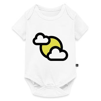 Weather icon or icon partially covered - Baby Premium short-sleeve bodysuit - white - Front