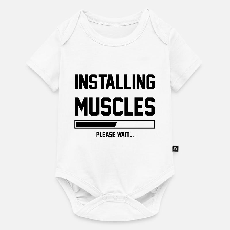 Muscles - Baby Premium short-sleeve bodysuit - white