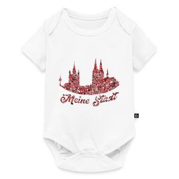 Ma ville Cologne Popart - Body à manches courtes Premium Bébé - blanc - Devant