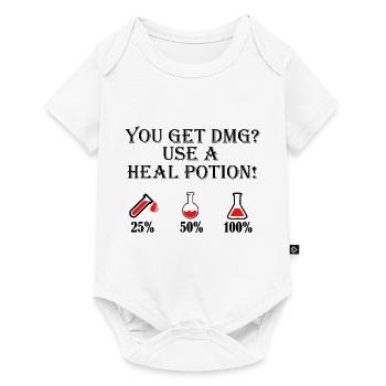 Utilisez une potion de guérison - Body à manches courtes Premium Bébé - blanc - Devant