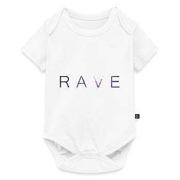 Rave Techno EDM Galaxy Stars Purple violet - Body à manches courtes Premium Bébé - blanc - Devant