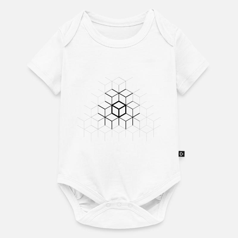 CUBES - Baby Premium short-sleeve bodysuit - white