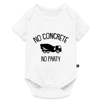 no concrete no party - Baby Premium short-sleeve bodysuit - white - Front