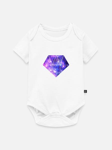 Galaxy Diamond - Baby Premium Kurzarmbody - Weiß