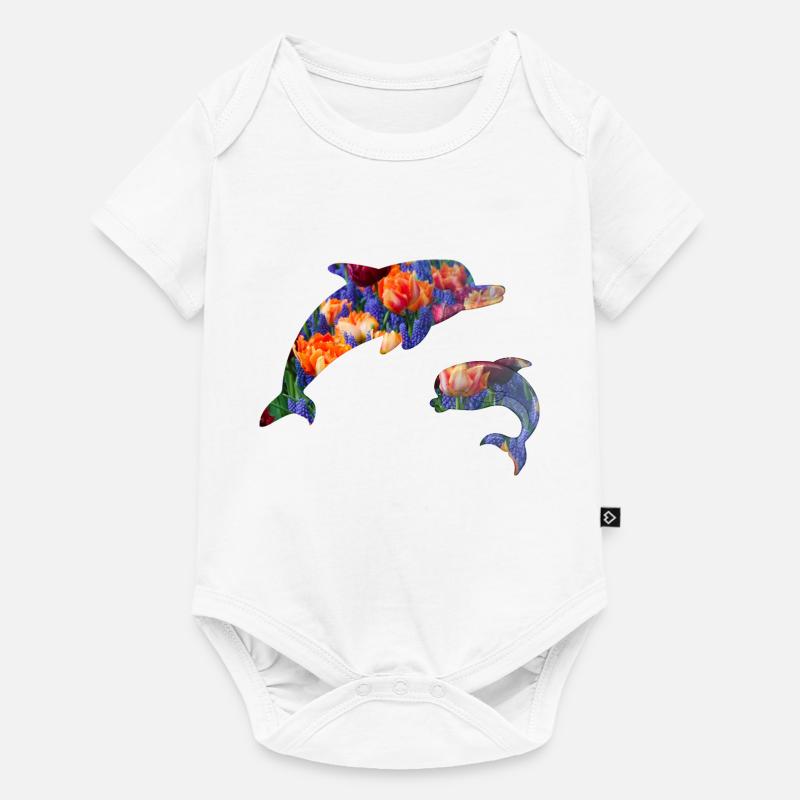dauphin - Body à manches courtes Premium Bébé - blanc