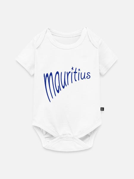 Mauritius - Baby Premium Kurzarmbody - Weiß