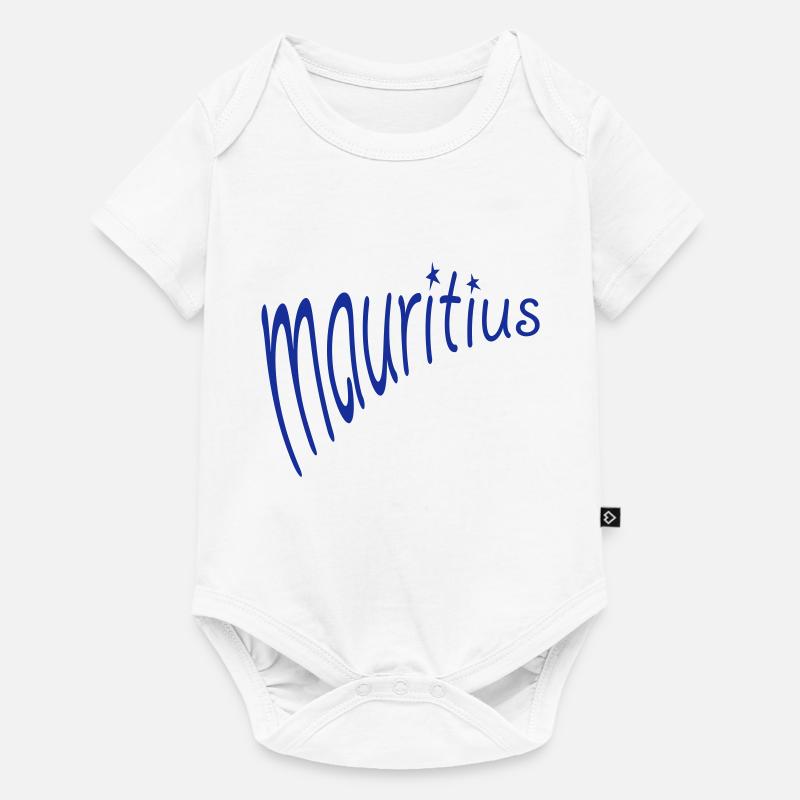 Mauritius - Baby Premium Kurzarmbody - Weiß