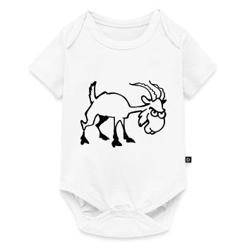 Bouc - Body à manches courtes Premium Bébé - blanc - Devant