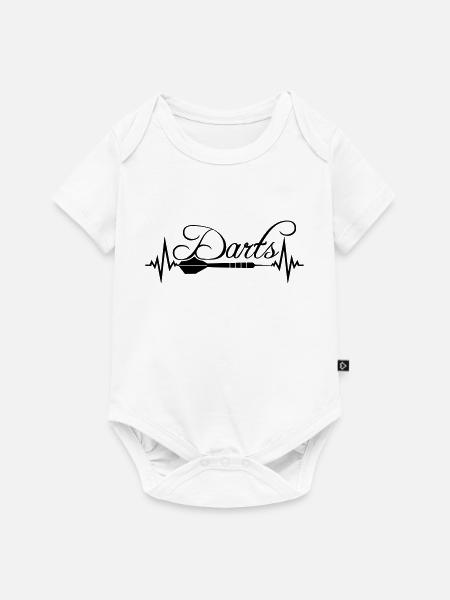 logo verein text frequenz herzschlag puls spielen - Baby Premium Kurzarmbody - Weiß