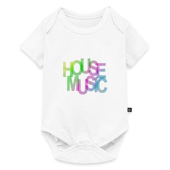 House Music - Baby Premium Kurzarmbody - Weiß - Vorne